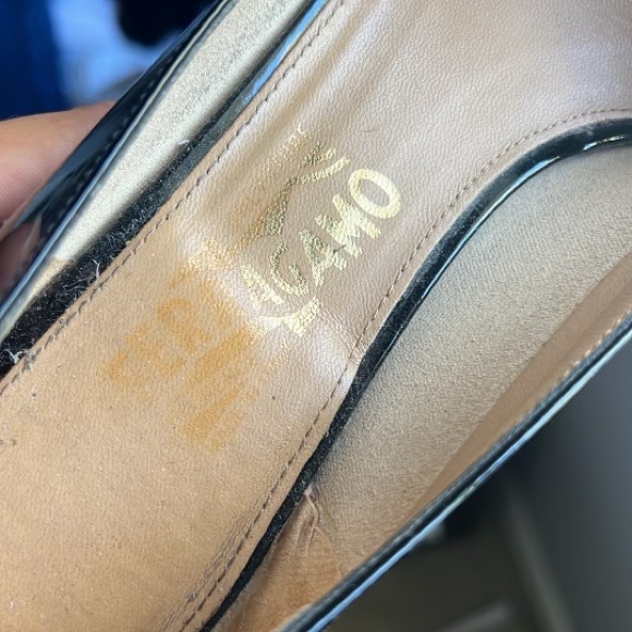 Black Patent leather Salvatore Ferragamo Heels - Picture 10 of 13